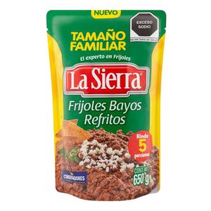 FRIJOLES LA SIERRA BSA BAYOS REFRITOS 650