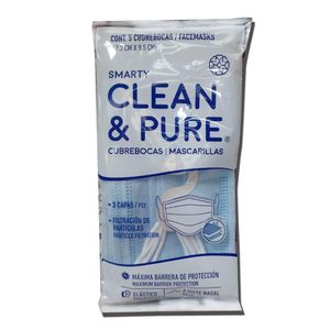 CUBREBOCAS SMARTY CLEAN & PURE 5 S